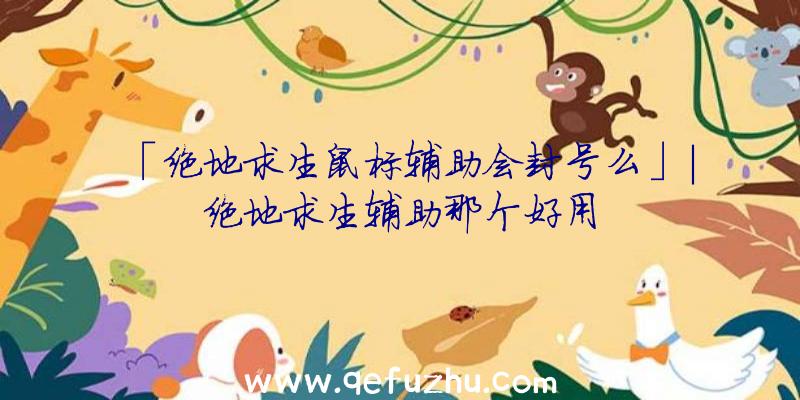 「绝地求生鼠标辅助会封号么」|绝地求生辅助那个好用